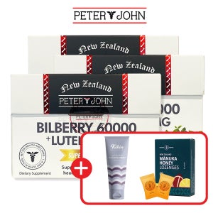 피터앤존 빌베리 60000mg 루테인 25mg 뉴질랜드 60캡슐, 3개