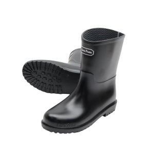 라라프레타 블랙 무광 매트 레인부츠