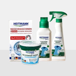 깔끔 흰옷 세트 (얼룩제거제 2종 + 세탁조클리너 + 표백제)