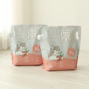 1+1 집사공감 카사벤토 카사바 벤토나이트 아주부드러운입자 4.53kg 고양이 모래