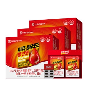 대웅생명과학 써큐블러드 올인원 케어 코엔자임Q10 60캡슐, 3개