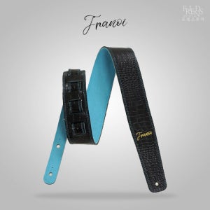 프라노이 CR60 BK 양면 일렉 어쿠스틱 기타 가죽 스트랩 멜빵 어깨끈