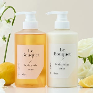 [바디 SET] 먼스앤데이즈 퍼퓸케어 바디워시 500ml+로션 500ml 2종, 르 부케(플로럴)