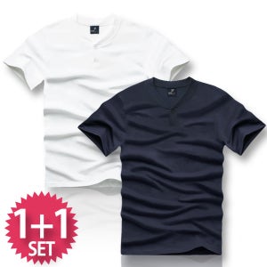 메크온 반팔티 1+1 세트 티셔츠 캐주얼 커플룩 단체복