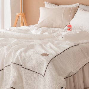 시어서커이불 뱀부 아사 얇은 여름이불 화이트 SS