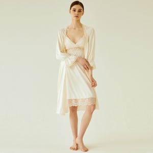 아모리 레이스 슬립 가운 세트