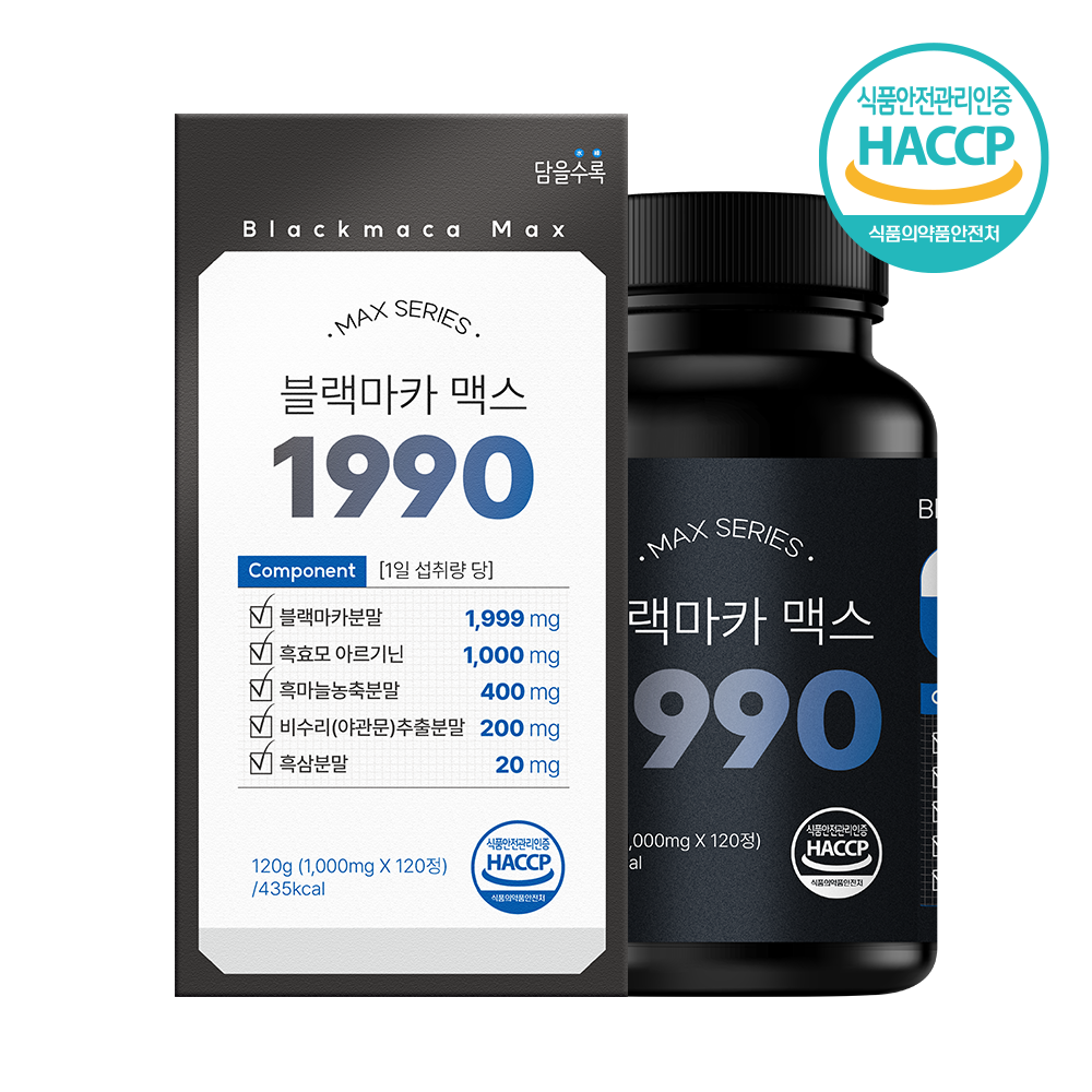 <b>자연담채</b> 블랙마카 맥스 1990 120g (1,000mg X 120정)