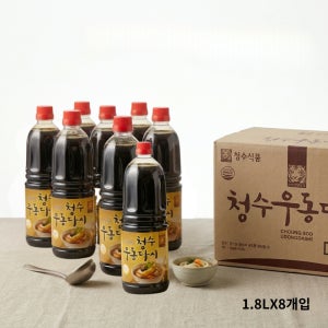 청수 우동다시 1.8L x 8개 1박스 업소용 대용량