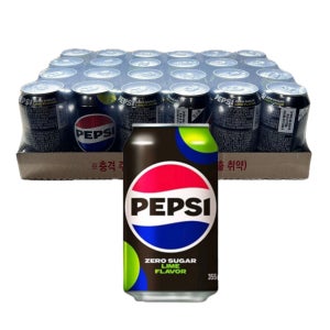 펩시콜라 제로 라임 뚱캔 355ml x 24캔 1박스 업소용