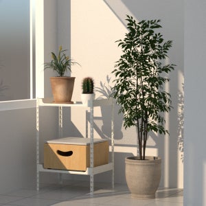 아임랙 화분정리대 식물선반 베란다화분선반 슬림랙 400x300x600x2