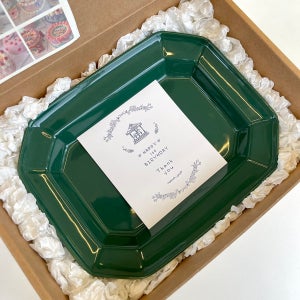 빈티지 사각 플레이트 접시 선물세트 결혼식 돌잔치 행사 답례품 신혼부부 집들이선물