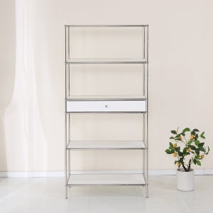 로쏘 릴라 모던 미드센츄리 모듈형 오픈 선반 5단