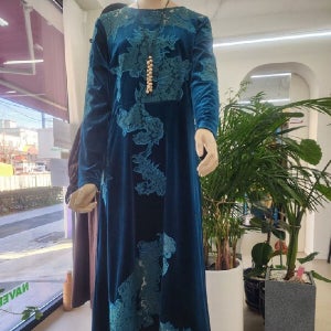 (오늘배송) 청란화 레이스 플라워 롱원피스(2XL) sf875406