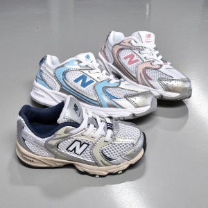 뉴발란스 키즈 530 레더 아동화 실버 화이트 핑크 스틸그레이 운동화 국내매장판