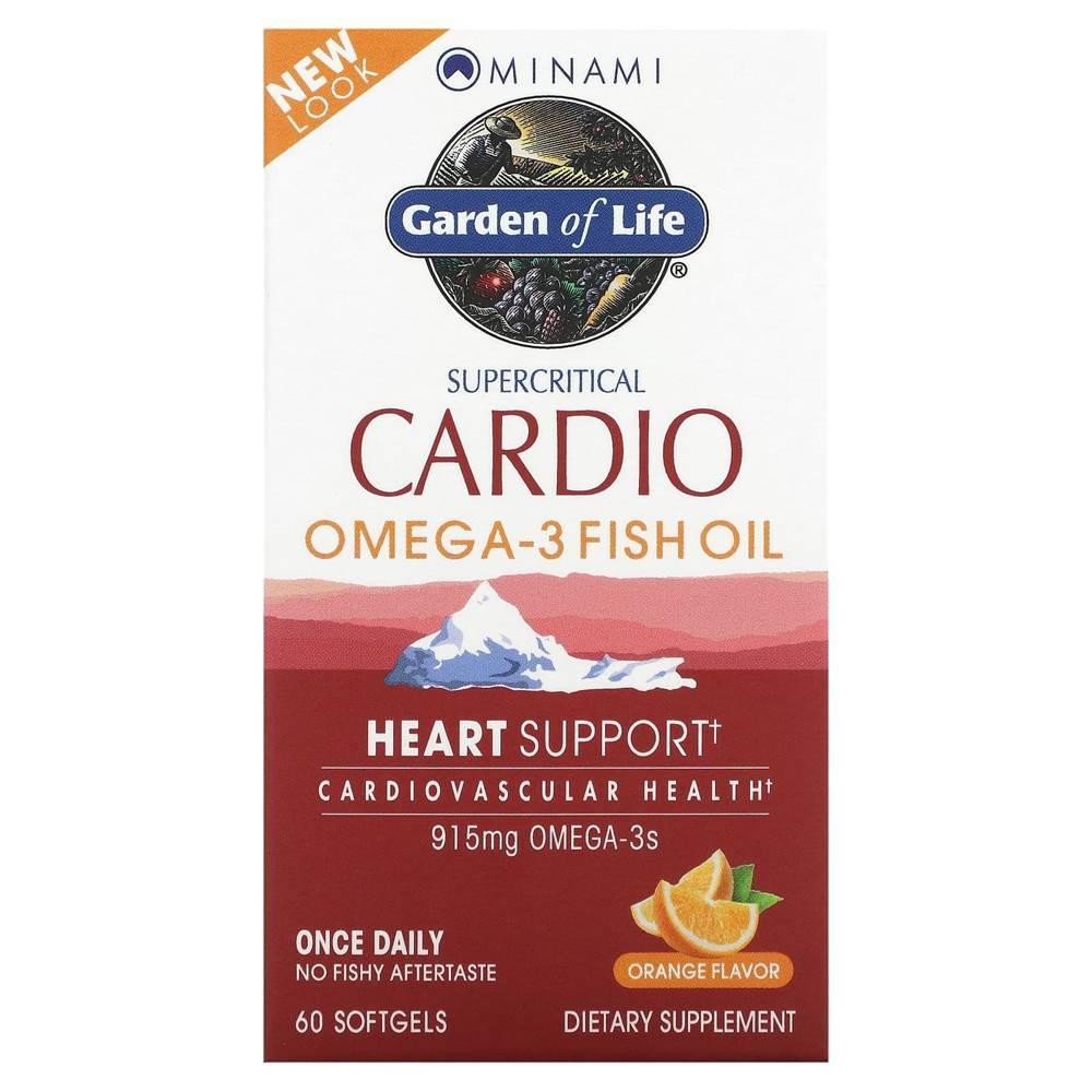 미나미 뉴트리션 슈퍼크리티컬 <b>카디오 오메가3 피쉬오일 915mg</b> 소프트젤 60정 Minami Nutrition Supercritical Cardio Omega-3
