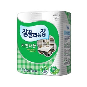 잘풀리는집 키친타올110매 2롤 x1개