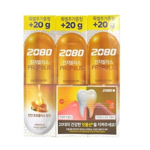 애경 2080 진지발리스 프로폴리스 120g 3개입 x1개