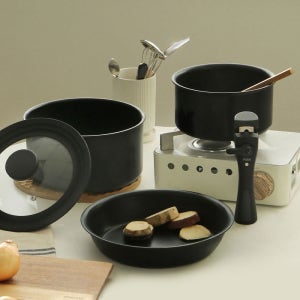 핸들 탈부착 냄비 팬 5종 세트 (인덕션 사용가능) 매직핸즈 후라이팬 프라이팬 뚜껑 멀티