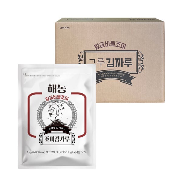 해농 황금비율 조미 김가루 1kg 6봉 업소용 대용량 주먹밥 볶음밥용