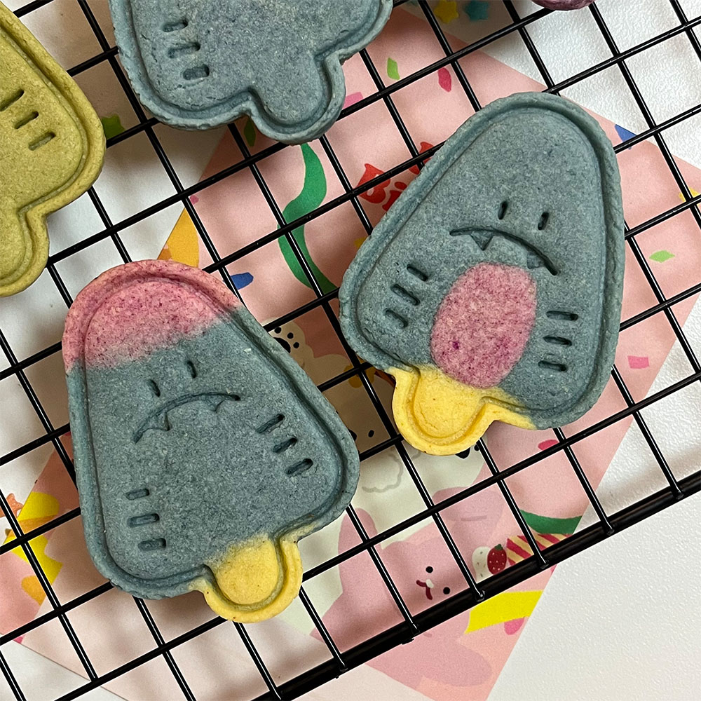 상어바 모양 쿠키틀 수박바 만들기 귀여운 쿠키커터 여름 디저트 수박커터