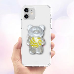 아이폰 핑거톡 맥스 팩폭 명언 11 키치 14 15 롤리팝 웃긴 유광 곰돌이 핑거 케이스