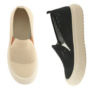 니트 망사 소프트 슬립온 스니커즈