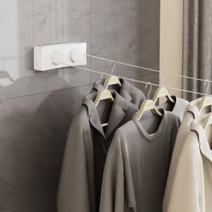 오라플 가정용 빨래줄 원룸 와이어 베란다 실내 이불건조 빨랫줄