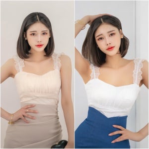 큐티하고 사랑스러운 나시레이스탑 온걸 / 홀복 OPU-3컬