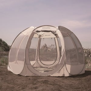 폴라리스 P1 컴팩트 원터치 텐트 쉘터 팝업 그늘막 모기장 메쉬 웜그레이