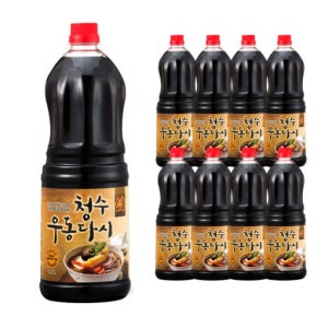 청수 우동다시 1.8L 8개 업소용 대량 대용량 식자재 식당 국물 원액 육수 우동다시