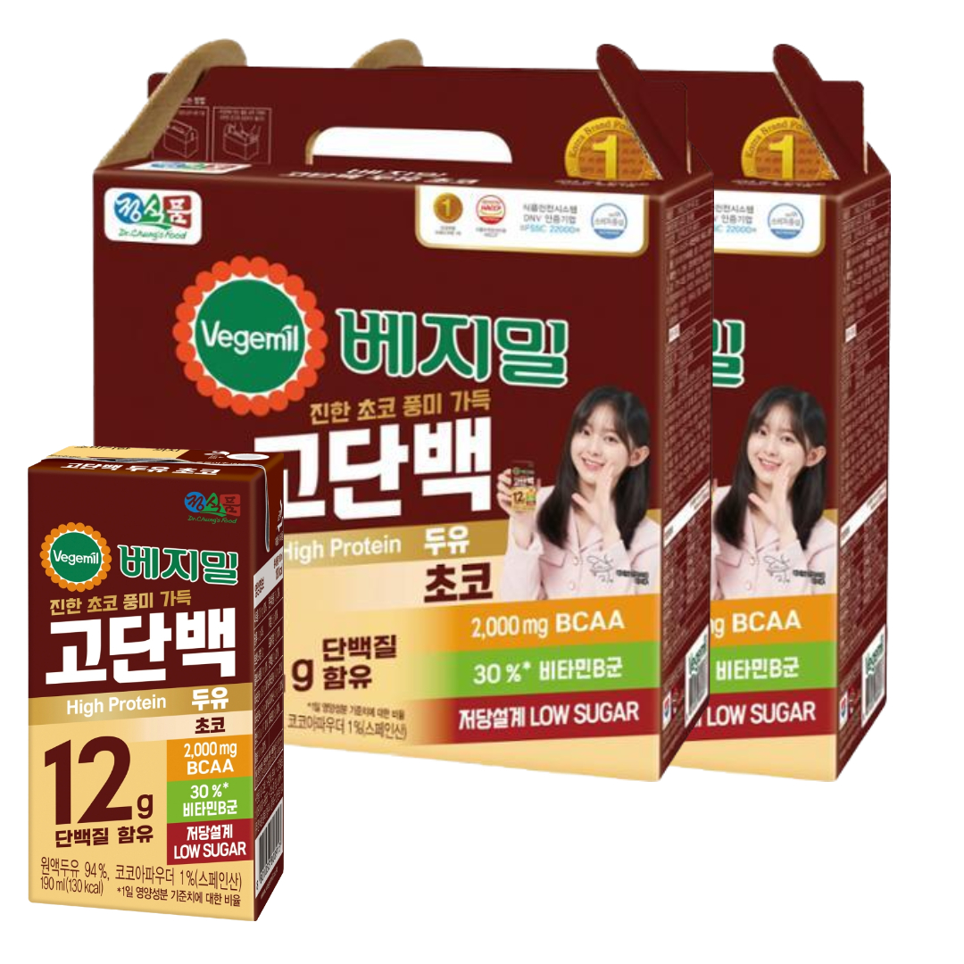 고단백 두유 초코 제품 이미지