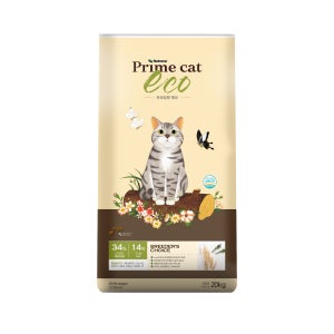 길고양이사료 20kg 프라임캣 ECO 고양이사료 대용량 전연령 길냥이밥 에코 뉴트리나