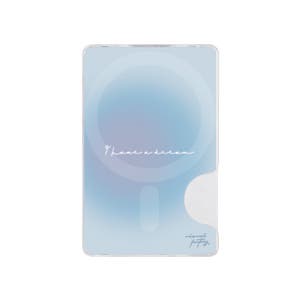 비주얼팩토리 오로라드림 스카이 맥세이프 카드홀더 투명 2장 수납 교통카드 호환