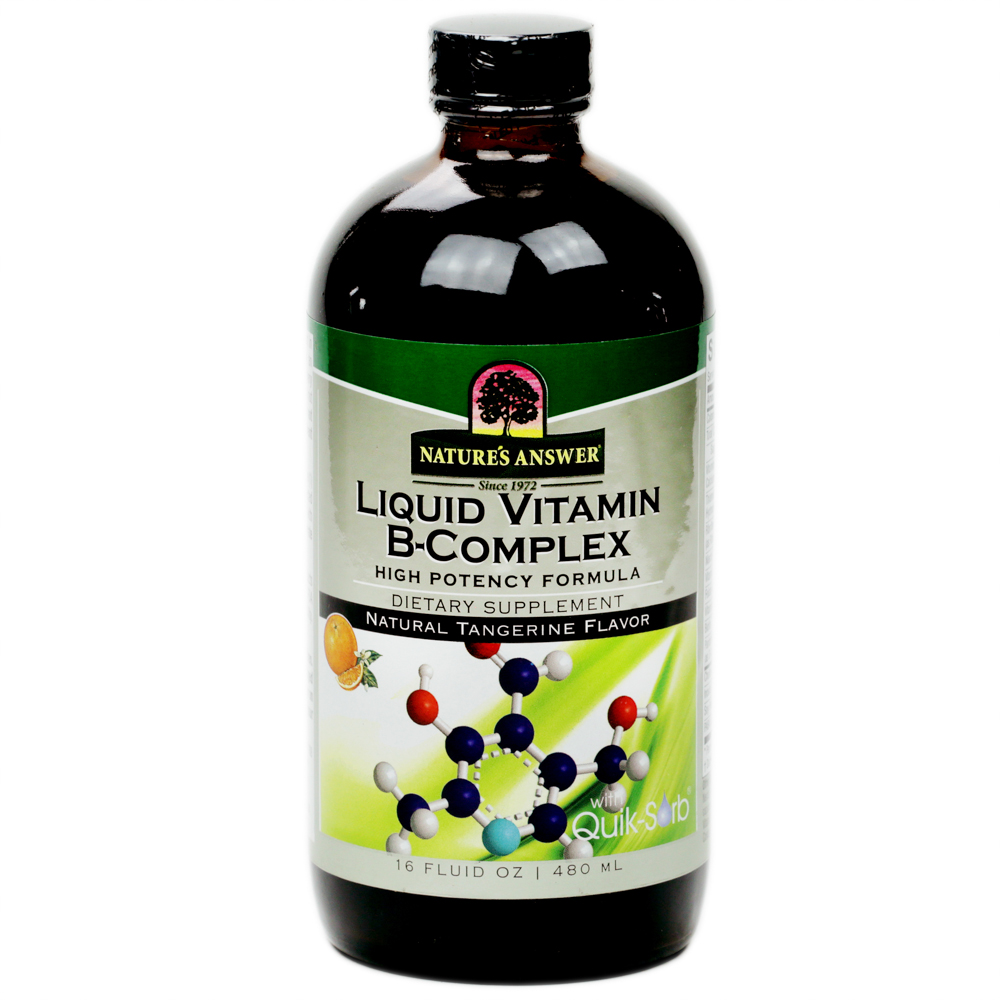Nature’s Answer <b>리퀴드 비타민 B</b> <b>컴플렉스</b> 탠저린향 글루텐프리