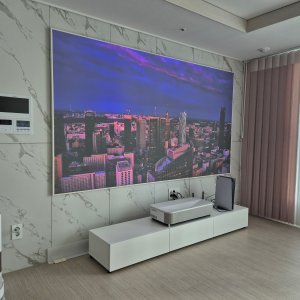 전국 무타공 방문설치 시네마 패키지 엡손 EH-LS800W + 베이지 베젤 CLR 스크린 초단초점 스크린 A/S가능