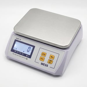 충전식 전자저울 WAW 아답터제공 업소용 산업용 계수 계량저울 30kg