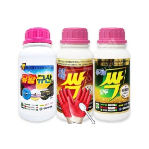 병해충관리용 유기농업자재 모두싹 유황규산 + 복합비료 골드 500ml + 프리미엄 500ml 농약아님
