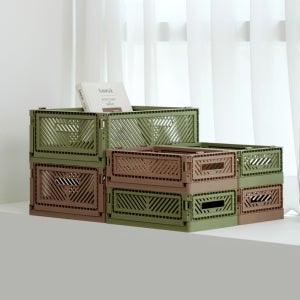 비숨 프리미엄 폴딩박스 포레스트카카오 6개 세트 수납정리함 리빙박스