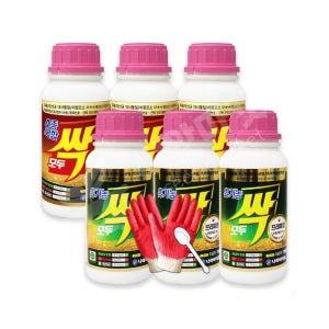 모두싹 골드 500ml 3개 복합비료 + 모두싹 프리미엄 500ml 3개 오이 흰가루병 유기농업자재 농약아님