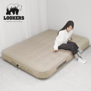 루커스 에어매트 25cm 더블 TPU 그리너 펌프내장형 캠핑매트 휴대용