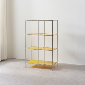 로쏘 뤼미에 미드센츄리모던3x2 모듈 유리 선반장