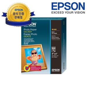 엡손 광택 포토용지 4x6 500매 S042549 A6 인화지 사진용지 잉크젯전용지