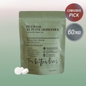 블루워시 올인원 식기세척기세제 60개입 1개 300g