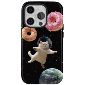 우주여행냥 아이폰15 프로 맥스 터프 케이스