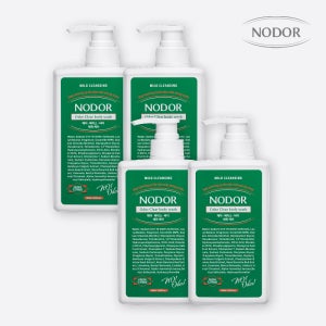 노도르 오도르 클리어 올인원 바디워시 노네랄 체취 냄새 제거 쿨링 460ml, 4개