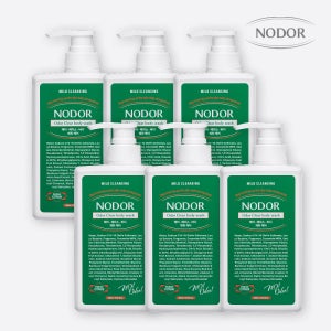 노도르 오도르 클리어 올인원 바디워시 노네랄 체취 냄새 제거 쿨링 460ml, 6개