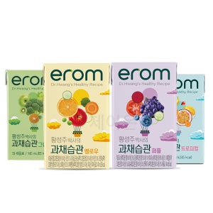 이롬 황성주박사의 과채습관 140ml 96팩 (트로피컬/그린/퍼플/옐로우)