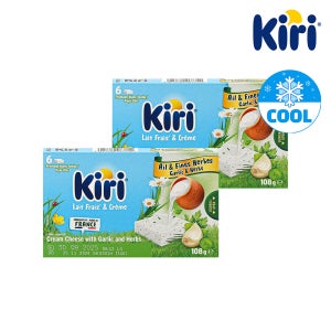 끼리 크림치즈 포션(6입) 갈릭&허브 / 핑거푸드 와인안주 아기간식 108g, 2개
