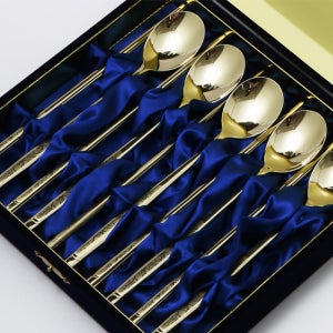 퀸센스 연봉 티타늄 건강수저 5벌 수저세트 숟가락세트