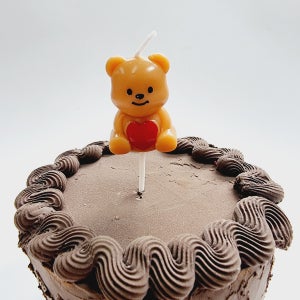 모모파티 러블리 하트 곰돌이초(1개입) 파티초 특이한 생일초 케이크초 크리스마스초